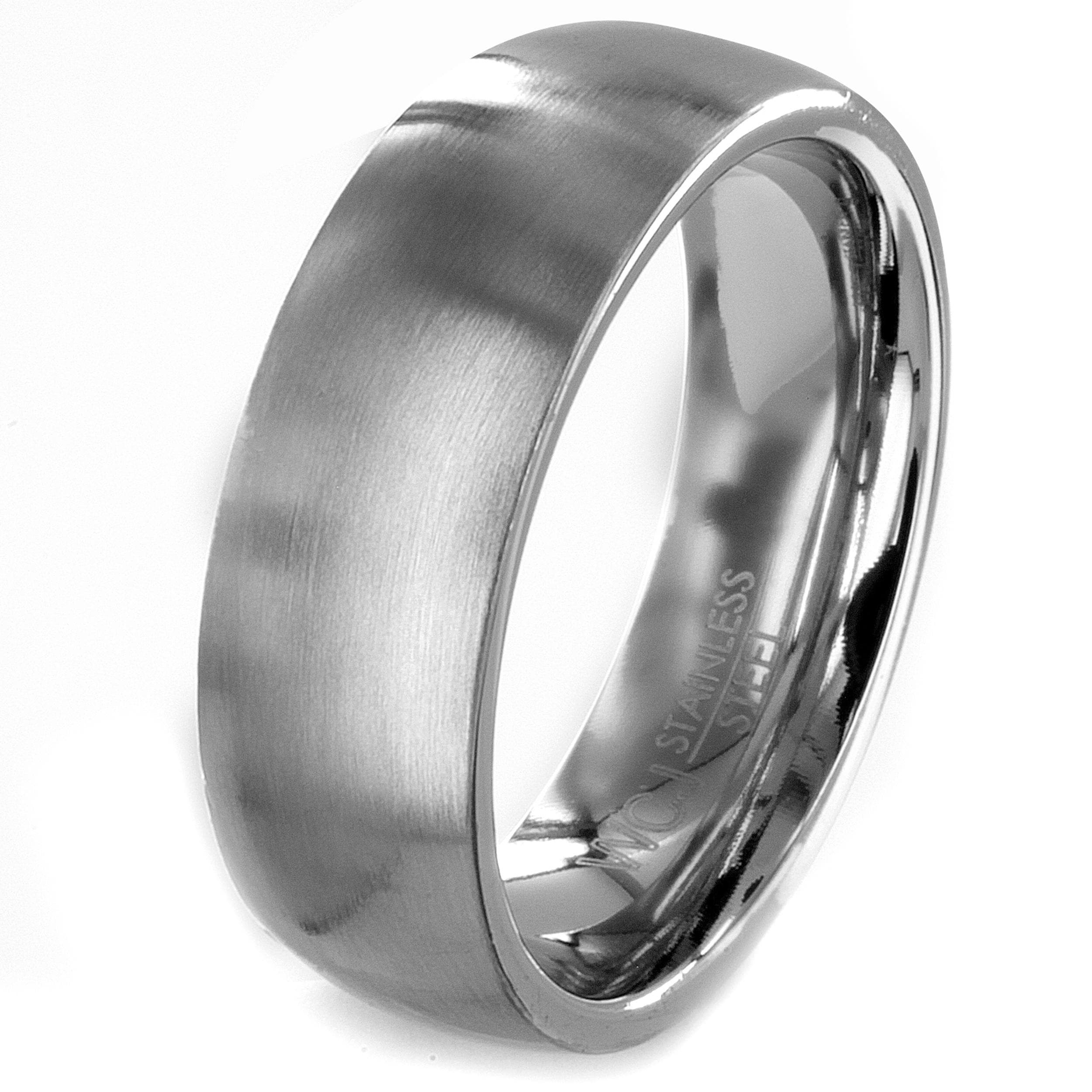 Stainless Steel Brushed Wedding Band MSRP $18.00 