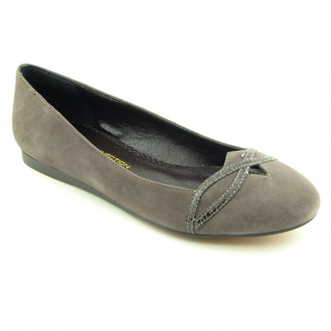 FCUK French Connection Women' Grey Mole Flats - Overstock Shopping ...