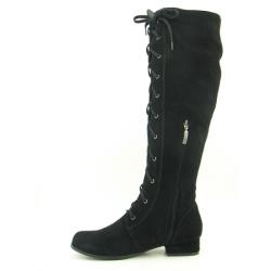 Restricted Women's 'Paratrooper' Black Boots - 13991419 - Overstock.com ...