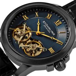 Stuhrling Original Mens Gemini Skeletonized Watch