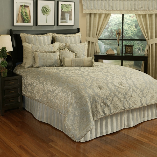 Sherry Kline Paloma Stripe 7 piece Queen Comforter Set