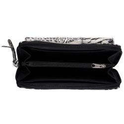 Kenneth Cole Reaction Womens Animal Print Zipper Clutch Wallet