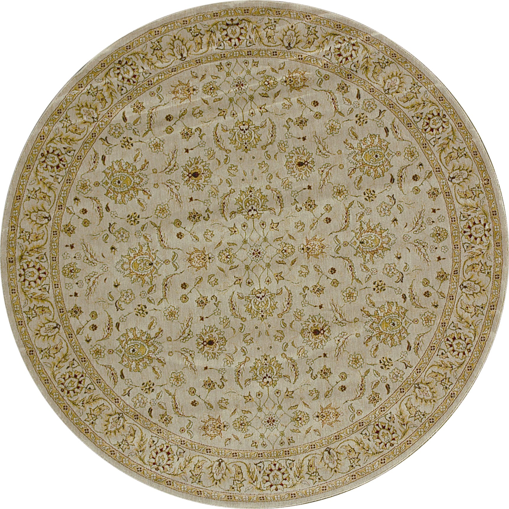 Dorchester Beige/ Beige Powerloomed Rug (77round)