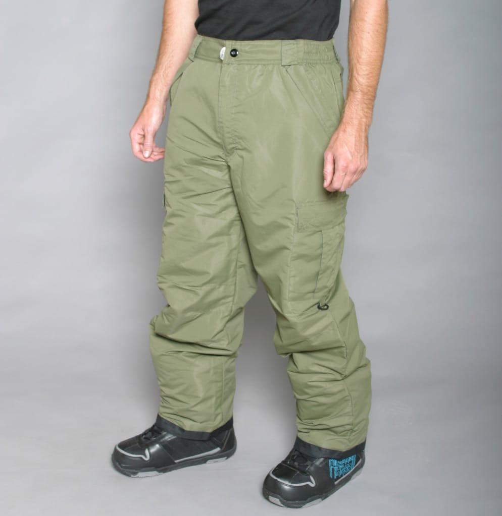 Pulse Mens Olive Snowboard Pants  