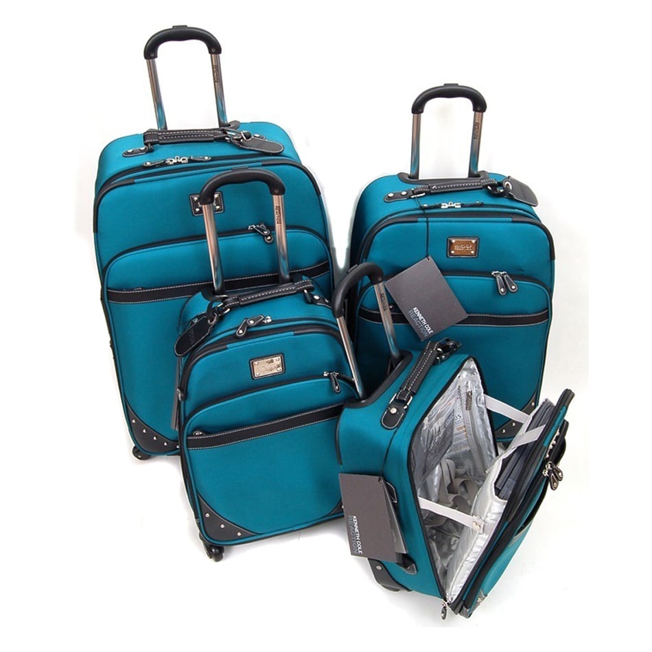 Shop Cole Reaction Aqua Curve Appeal II 4piece Spinner Luggage