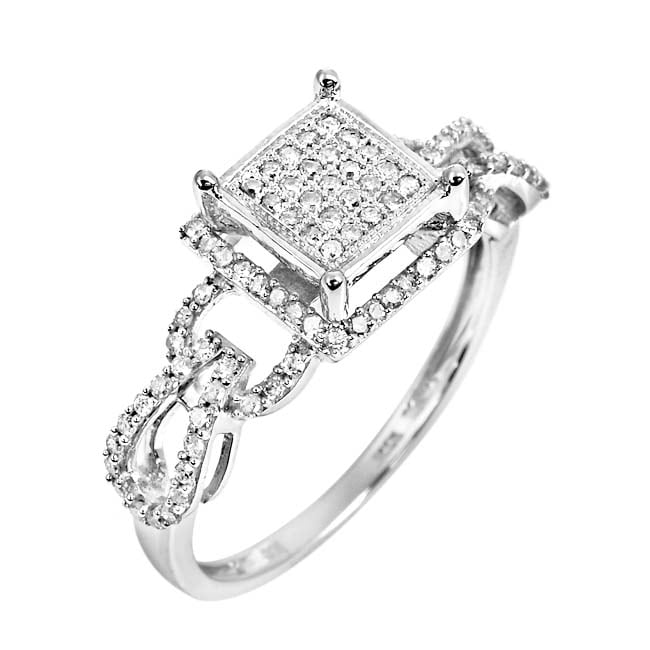 10k White Gold 2/5ct TDW White Diamond Ring (H, I1 I2)