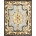 Safavieh Handmade Bliss Light Blue/ Ivory Hand-spun Wool Rug - 8' x 10'