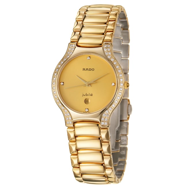 Rado Womens Florence Yellow Goldplated Stainless Steel Quartz