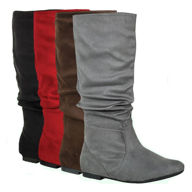 Comfort Womens Microsuede Slouch Boot