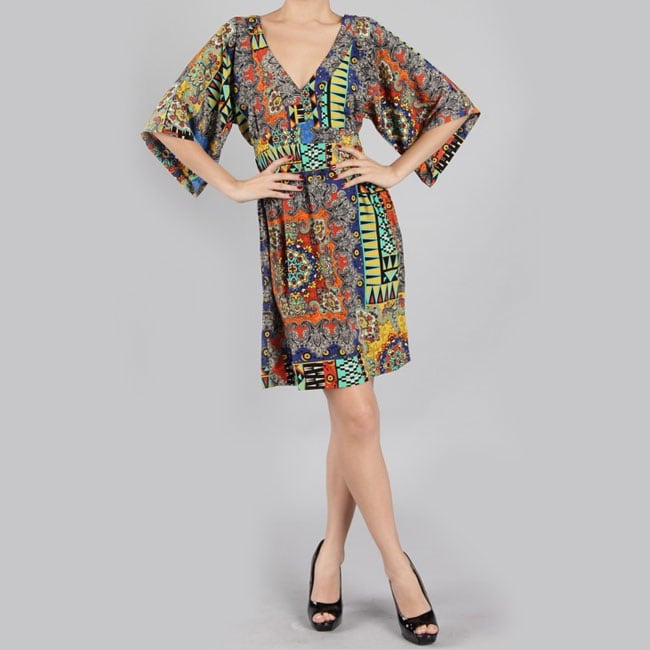 Tabeez Kimono Printed Dress