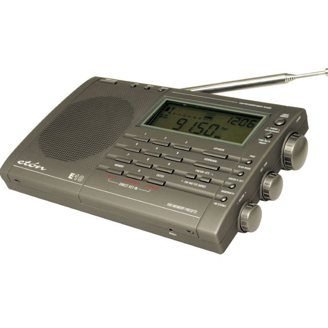 Eaton E10 AM/FM Shortwave Radio Digital Clock Alarm Portable Radio