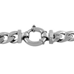 Fremada Rhodiumplated Sterling Silver Curb Link Bracelet Fremada Sterling Silver Bracelets