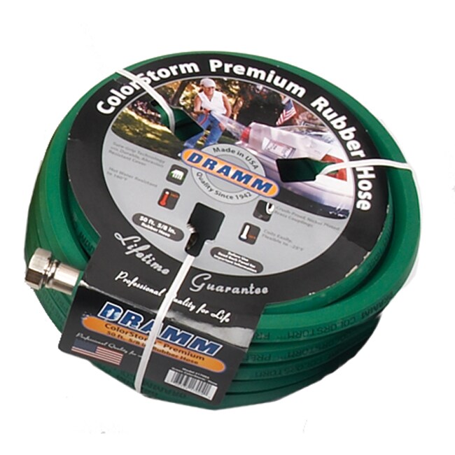Shop Dramm Colorstorm Premium Green Rubber Hose - Free Shipping Today