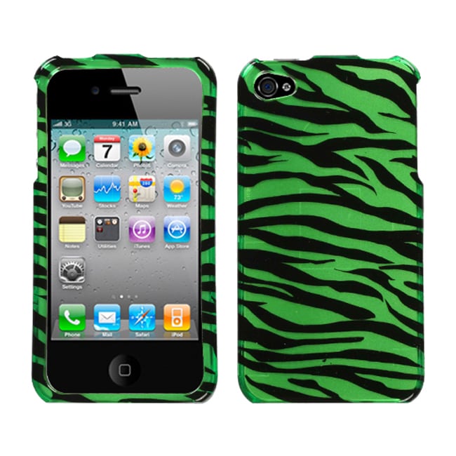 Green Zebra Case for Apple iPhone 4/ 4S