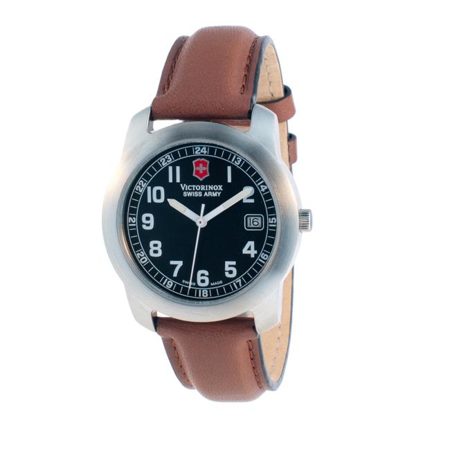 Swiss Army Men's Field Black Dial Watch - 14001404 - Overstock.com ...