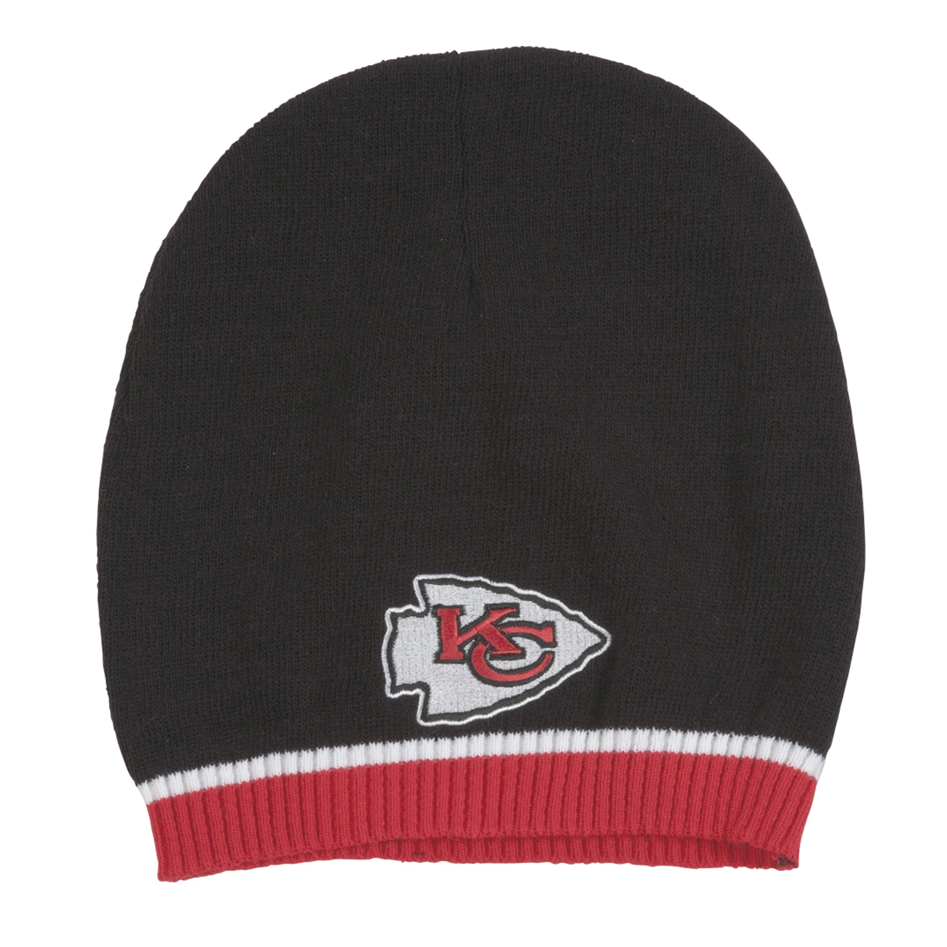 Kansas City Chiefs Striped Beanie Stocking Hat - 14005168 - Overstock ...