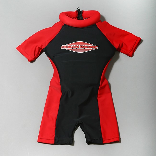 Ocean Pacific Kids Black/ Red Floatsuit