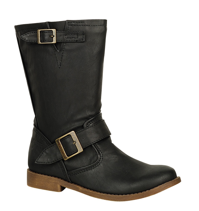 Fahrenheit Women's Black 'Engineer' Boots - 14008872 - Overstock.com ...