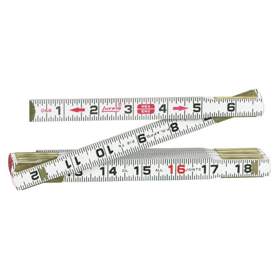 Cooper Hand Tools 8-Inch Folding End Ruler
