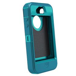   iPhone 4/ 4S OEM Light Teal/ Deep Teal Defneder Case  