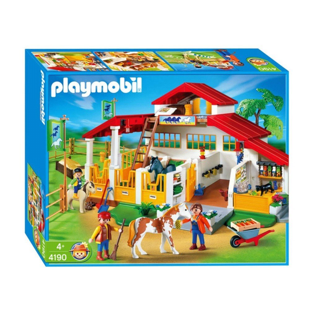 Playmobil Pony Ranch Horse Farm Play Set - 14014684 - Overstock.com ...