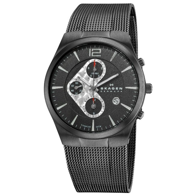 Skagen Mens Titanium Chronograph Watch