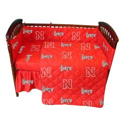 Nebraska Cornhuskers 7 piece Crib Bedding Set  