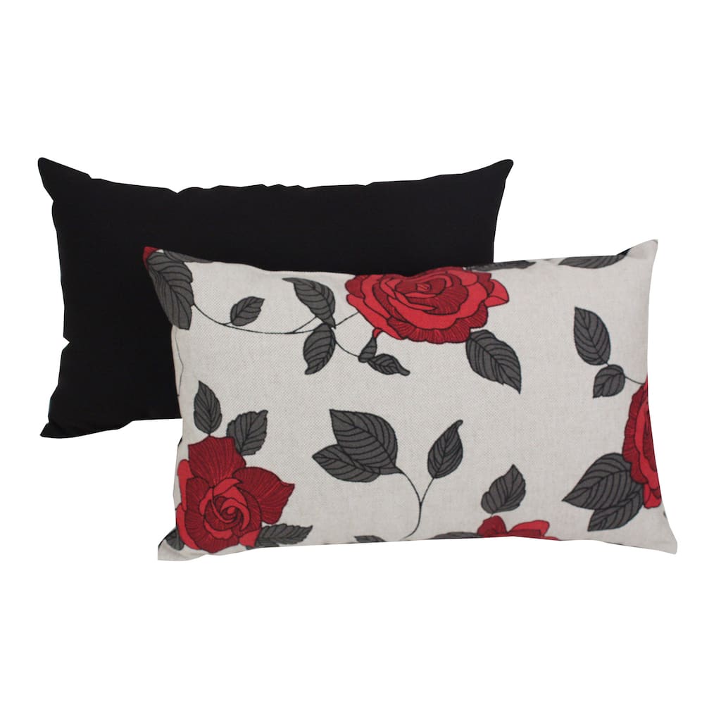 Pillow Perfect 'Vine Leaf' Rectangle Throw Pillow