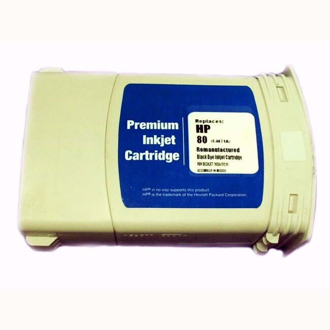 HP 80 Black Ink Tank (Remanufactured)