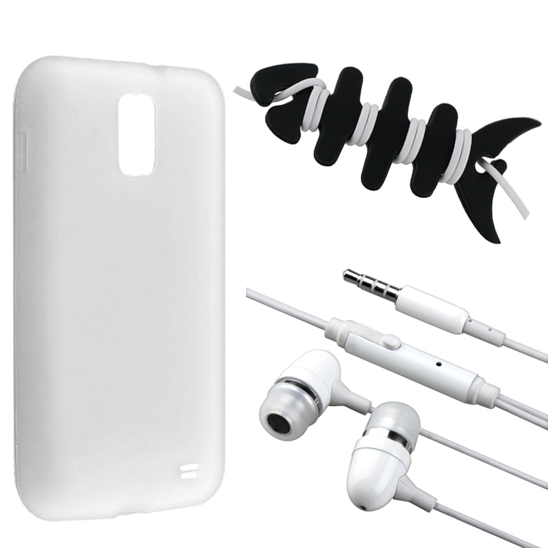 White Case/ Headset/ Wrap for Samsung Galaxy S2 Skyrocket i727 