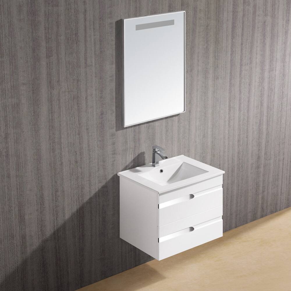 Vigo 24-inch Ethereal-Duece Single Bathroom Vanity with Mirror