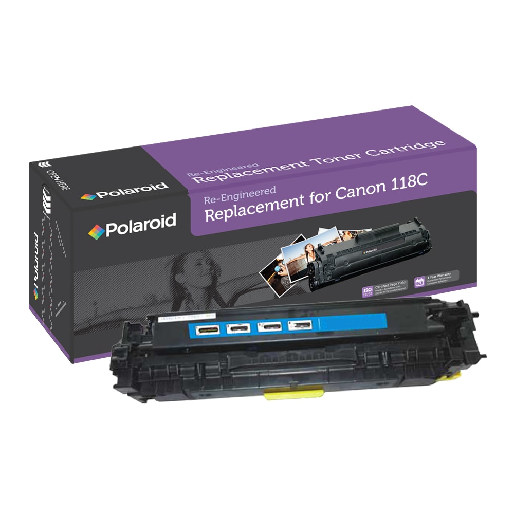 Canon 118C Cyan Toner Cartridge by Polaroid (Remanufactured)