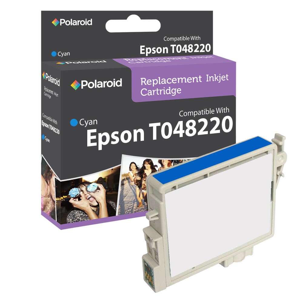 Epson T0482 Cyan Ink Cartridge by Polaroid (Refurbished)