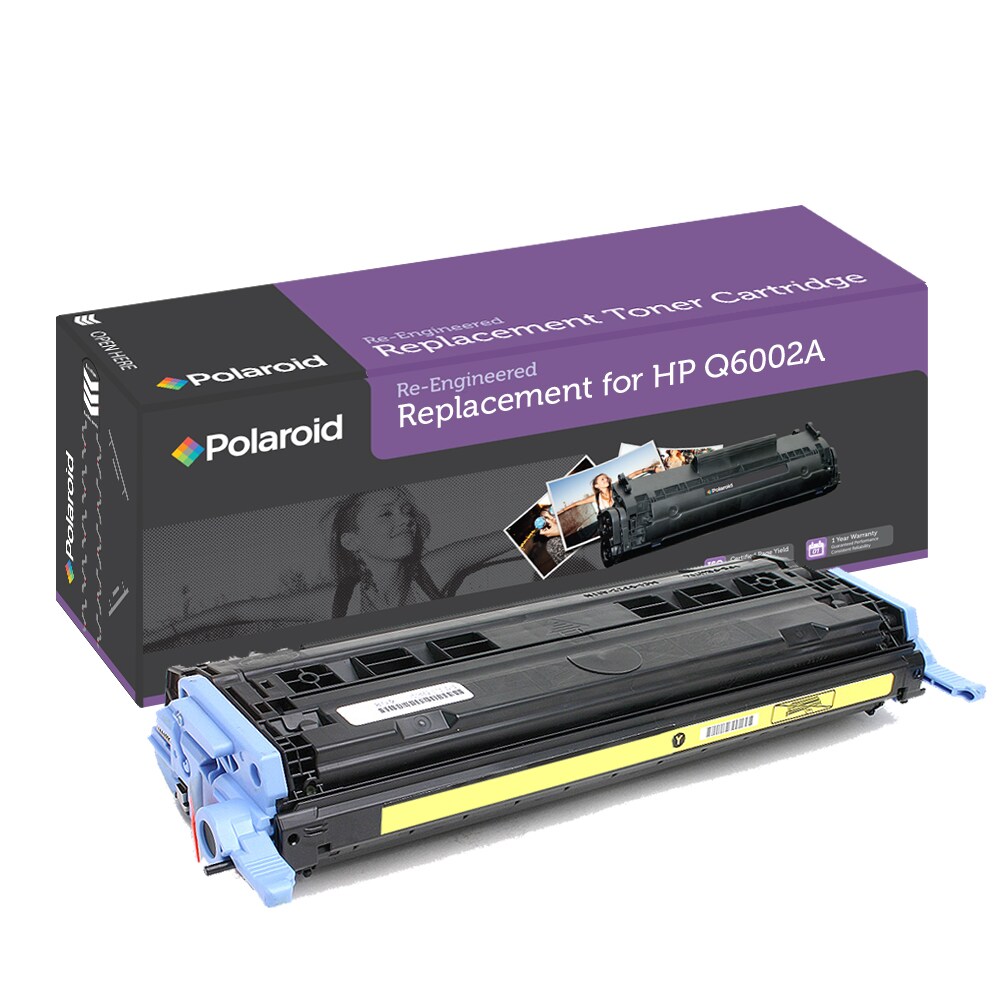 HP 124A Yellow Toner Cartridge by Polaroid (Remanufactured)