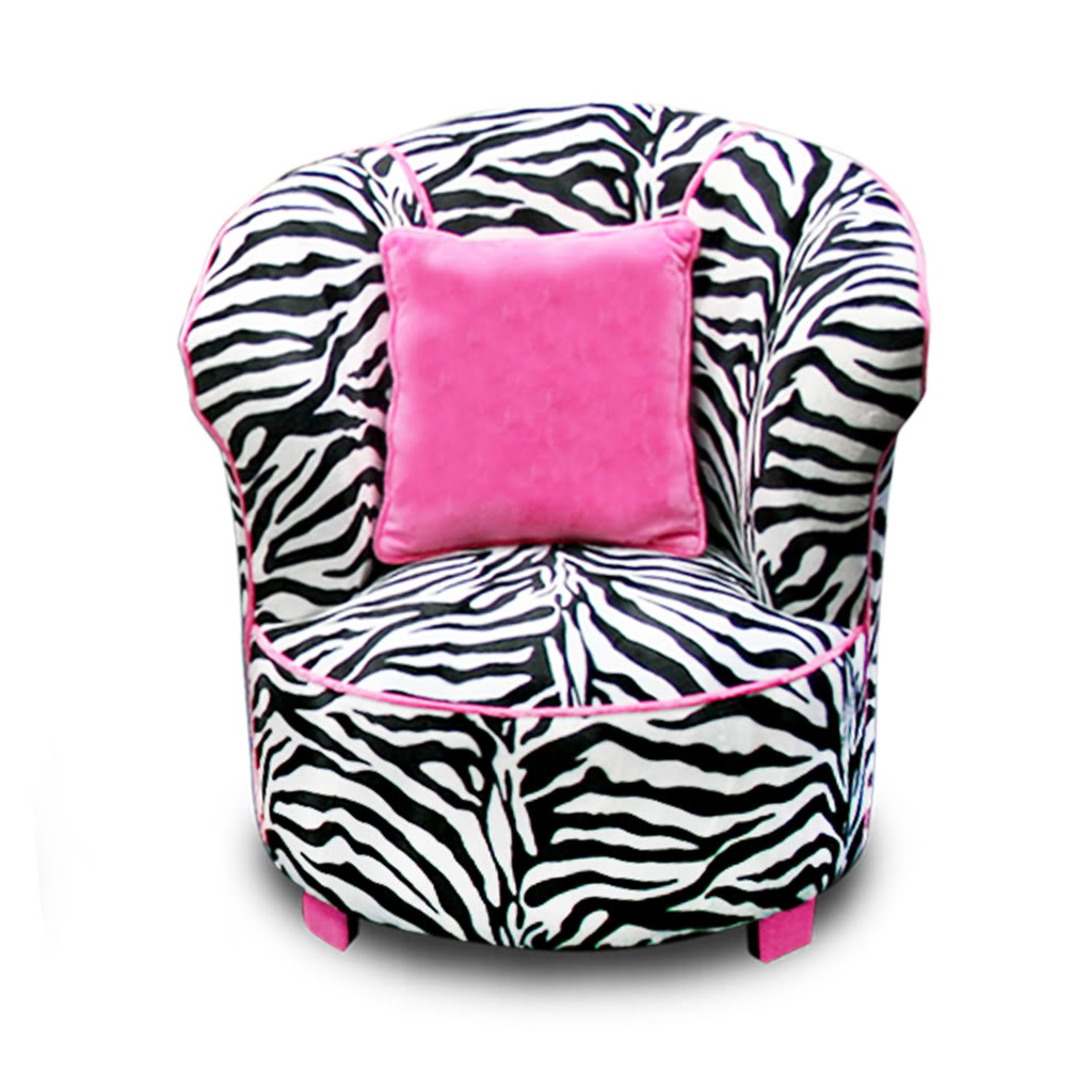 Magical Harmony Kids Minky Zebra Tulip Chair Today $182.26