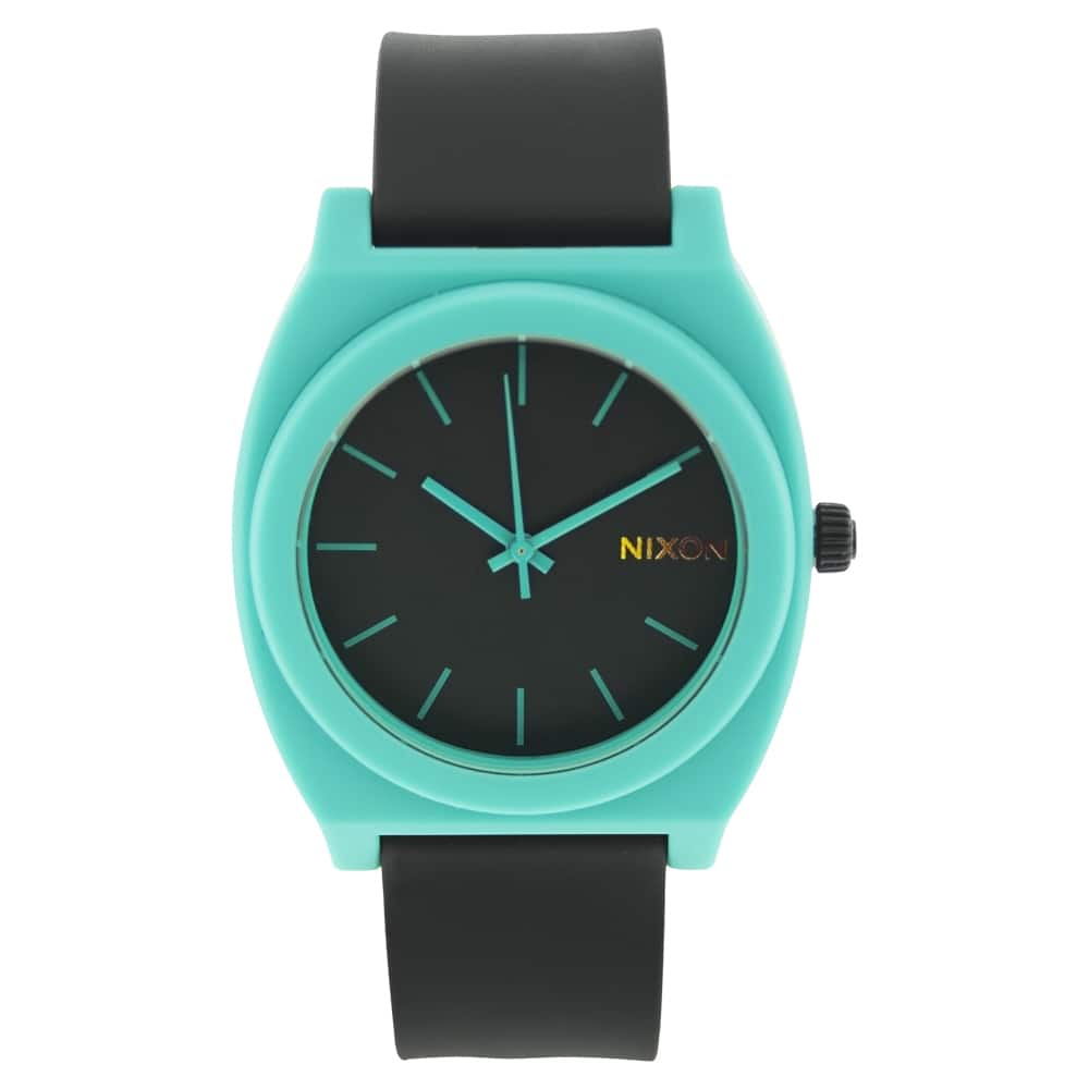 Nixon Men 's Time Teller Black/Blue Quartz Watch