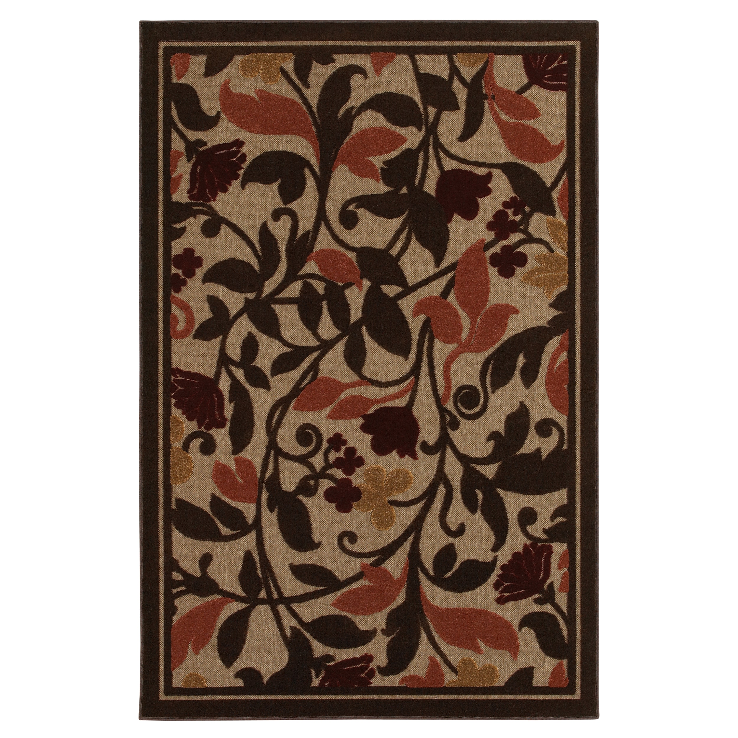 Westbrooke Brown Rug (5' x 7') Mohawk Home 5x8   6x9 Rugs