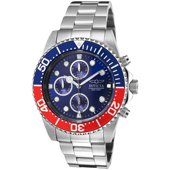 Invicta Men's 'Pro Diver' Water Resistant Stainless Steel Watch Invicta Men's Invicta Watches