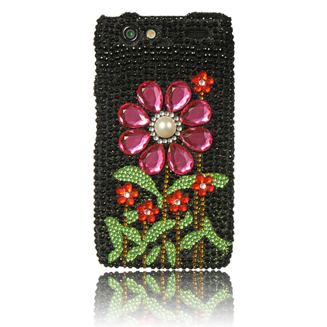 Luxmo Sunflower Rhinestone Case for Motorola Droid RAZR/ XT912