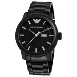 matte black armani watch