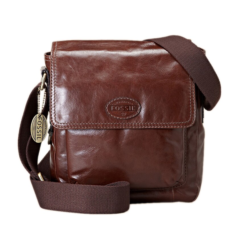 Fossil 'Transit' Brown Leather Crossbody Bag Free Shipping Today 14076710