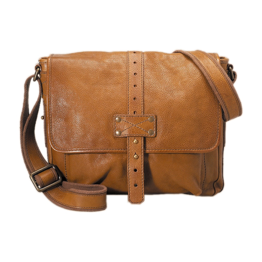 Fossil 'Max' Brown Leather Commuter Crossbody Bag - Free Shipping Today ...