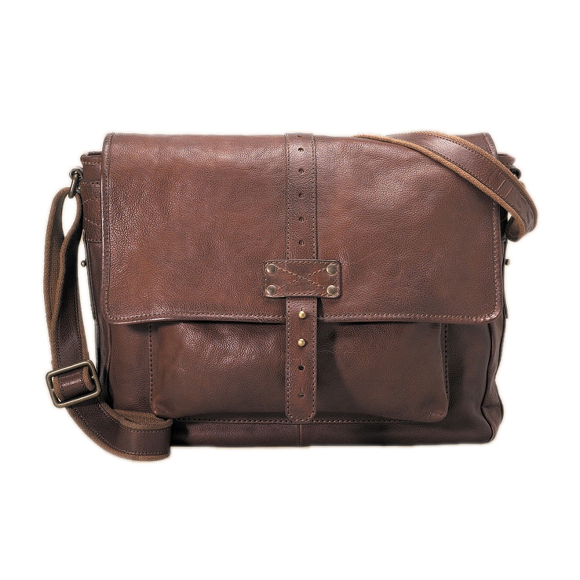 Fossil 'Max' Dark Brown Leather Crossbody Handbag - Free Shipping Today ...