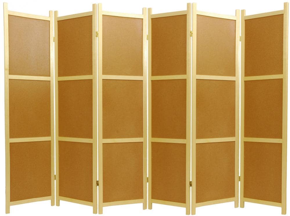 Wood Cork Board 6 panel Room Divider (China)  