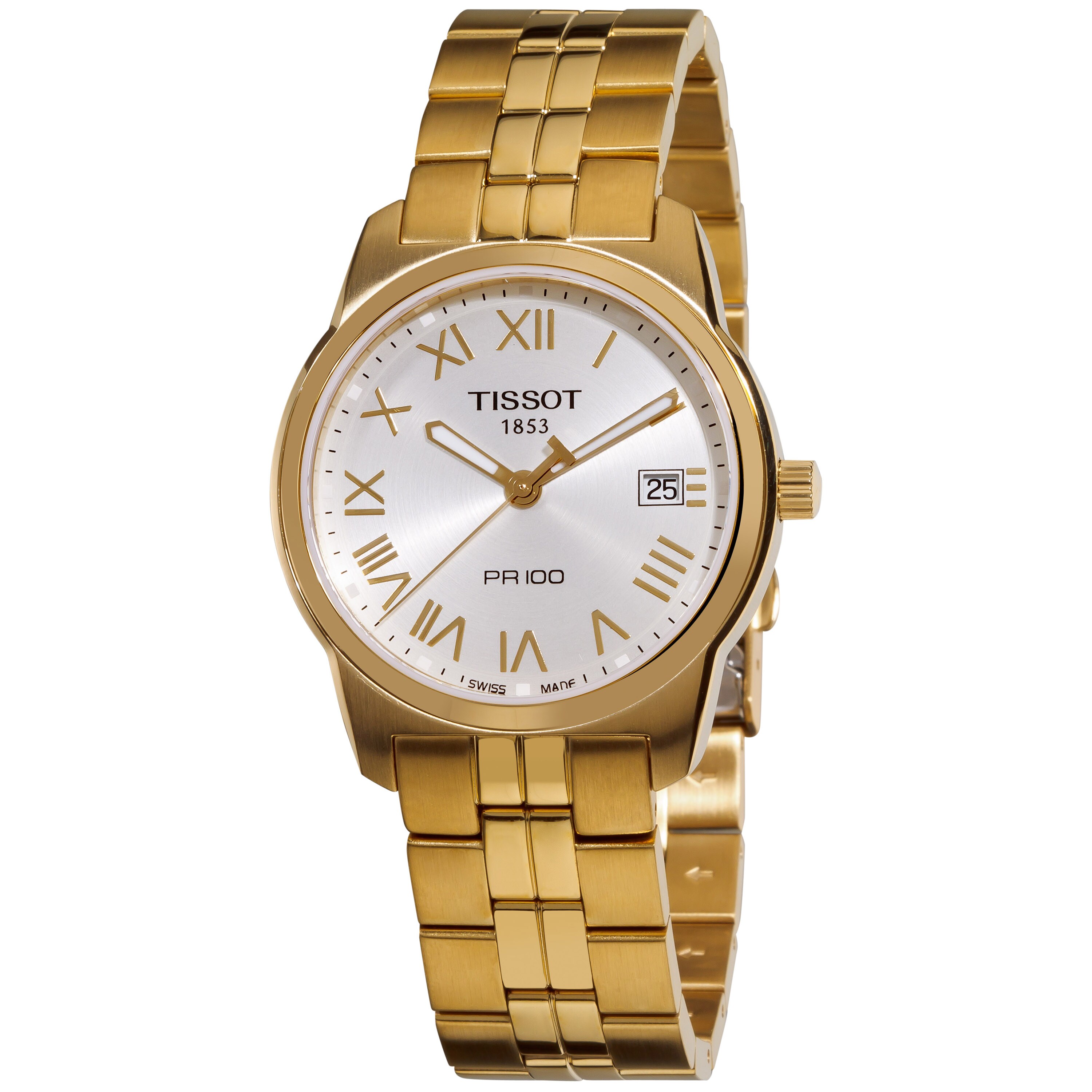 Tissot Men's 'PR-100' Yellow Gold PVD Stainless Steel Watch - 14076897 ...