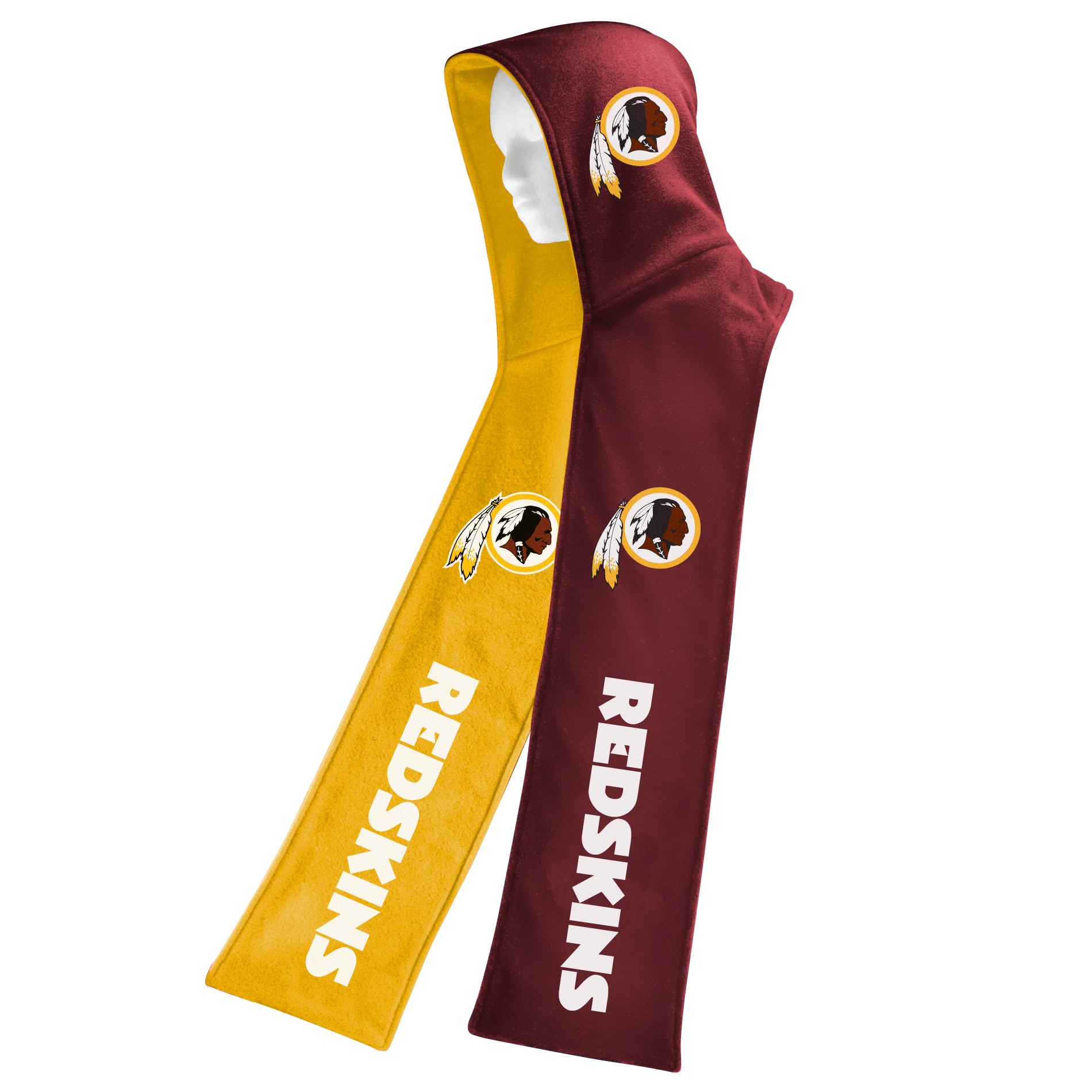 Washington Redskins Fleece Reversible Hooded Scarf  