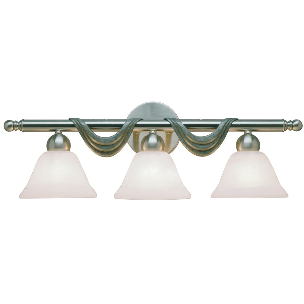 Aztec Lighting Contemporary 3-light Brushed Nickel Wall Sconce - Free