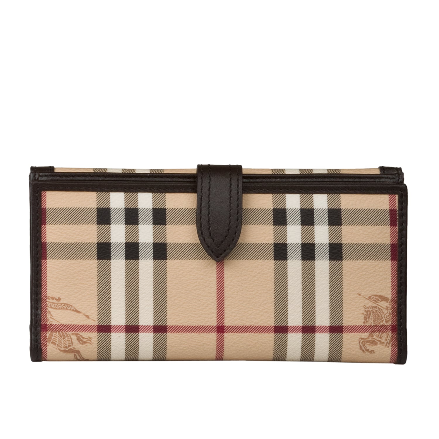 Burberry Women s Haymarket Plaid I D Wallet Free Shipping