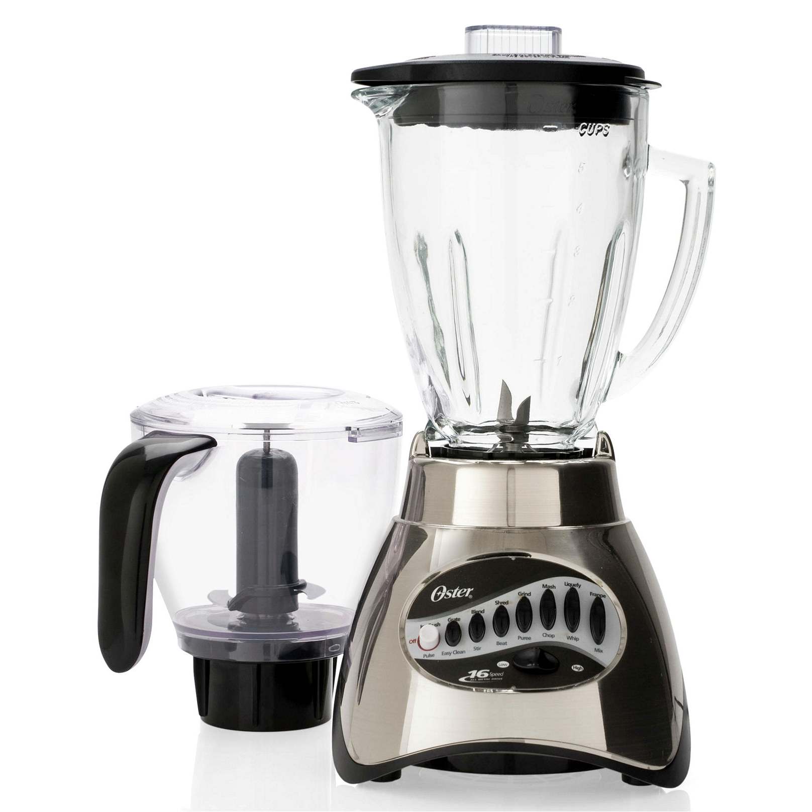 Oster 6878 16 Speed Glass Jar Blender w/ Food Processor  