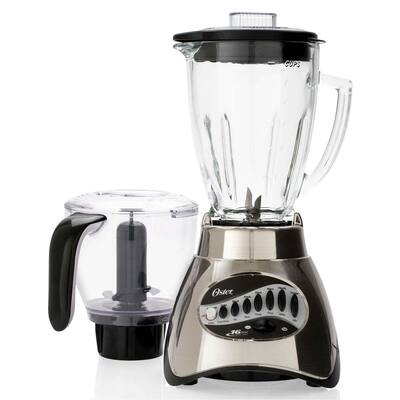 Oster 6878 16-Speed Glass Jar Blender w/ Food Processor